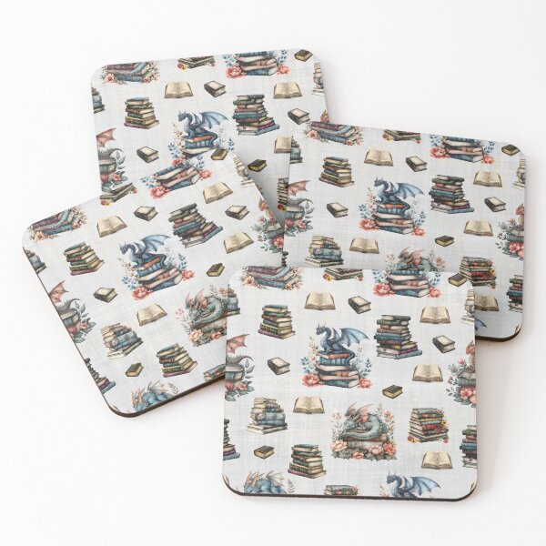 Item preview, Magical Dragons & Books on Pale Gray designed and sold by KSimpson838.