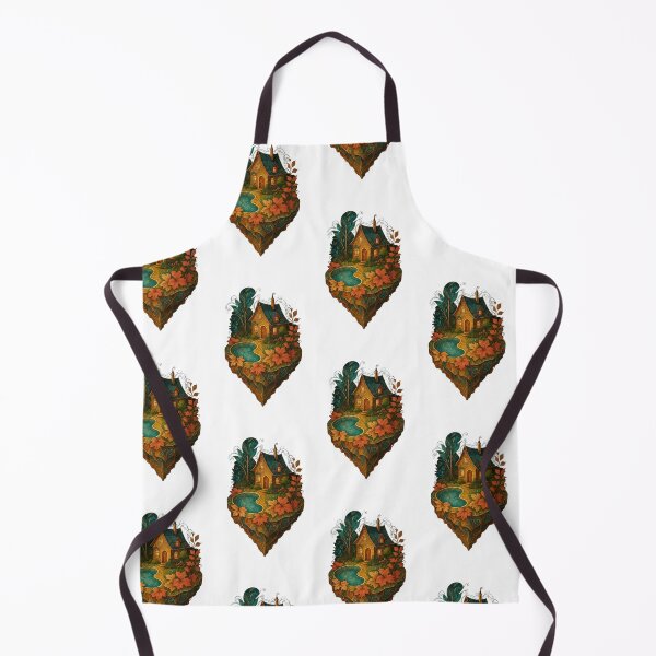 Item preview, Isometric Floating Fantasy Island – Art Nouveau Edition designed and sold by Ewa Miller.