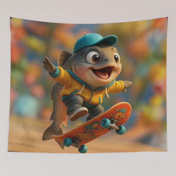 Item preview, Skater Keta Salmon designed and sold by Sillytoe.