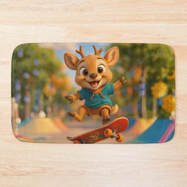 Item preview, Skater Key Deer designed and sold by Sillytoe.