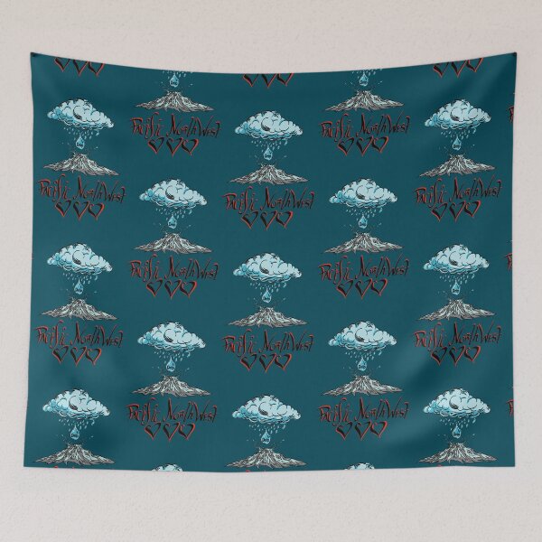 Item preview, Pacific Northwest Drip - Rain Cloud Volcano Love designed and sold by Urban Muse And Sultry Hues.