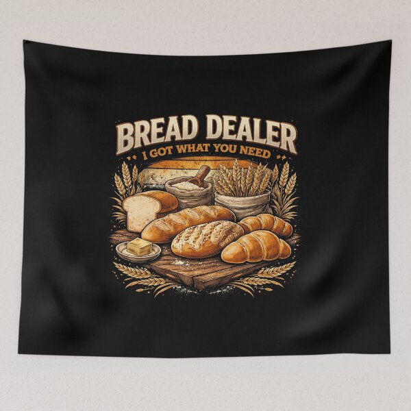 Item preview, Fresh Bread Specialist – Funny Bakery T-Shirt | Vintage Bread Illustration Tee designed and sold by sssweetness.