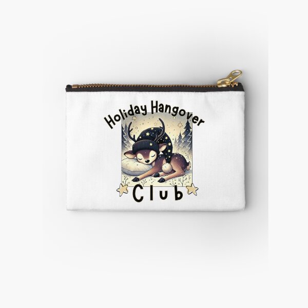 Item preview, Sleepy Deer Holiday Hangover Club – Funny After Christmas Exhaustion designed and sold by SunandShade.