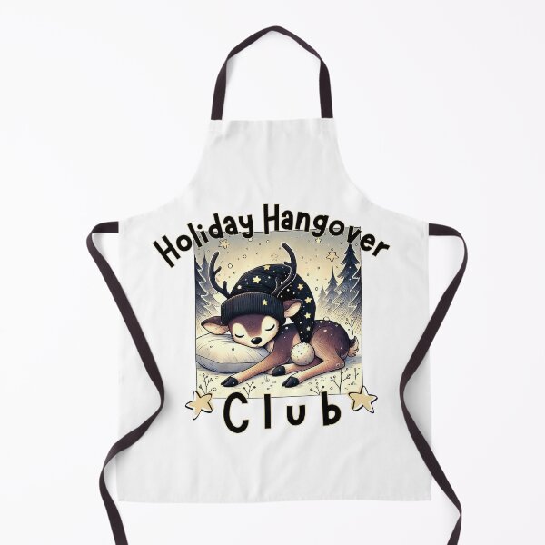 Item preview, Sleepy Deer Holiday Hangover Club – Funny After Christmas Exhaustion designed and sold by SunandShade.