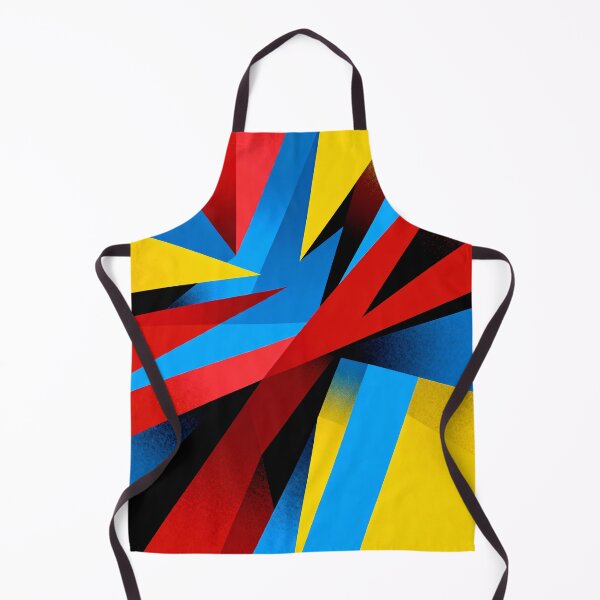Item preview, Vivid geometric shapes in primary colors with sharp edges designed and sold by SuperAIstar.
