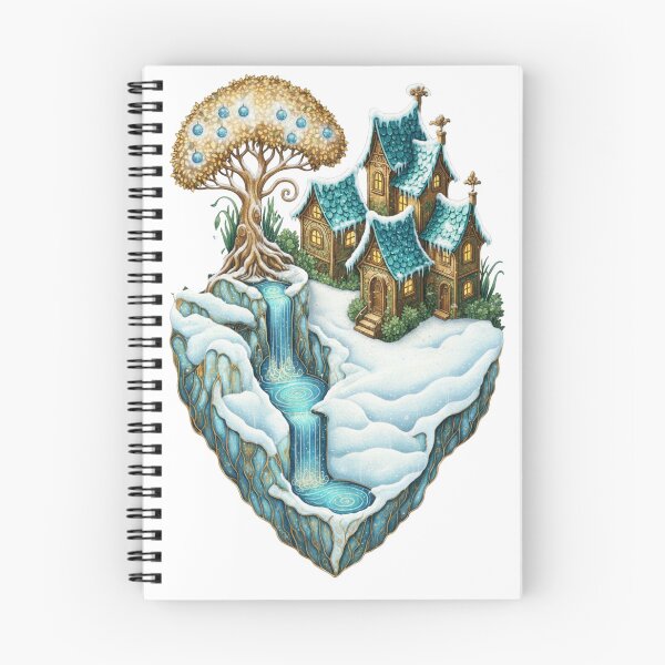 Item preview, Isometric Floating Fantasy Island – Art Nouveau Edition designed and sold by Ewa Miller.