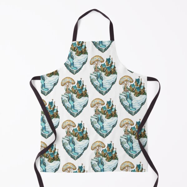 Item preview, Isometric Floating Fantasy Island – Art Nouveau Edition designed and sold by Ewa Miller.