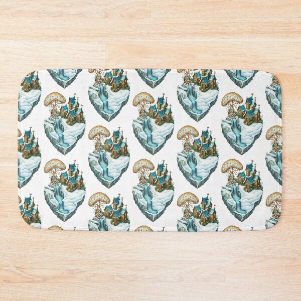 Item preview, Isometric Floating Fantasy Island – Art Nouveau Edition designed and sold by Ewa Miller.