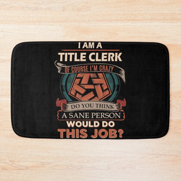 Item preview, Title Clerk designed and sold by felstore690.