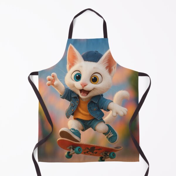 Item preview, Skater Khao Manee Cat designed and sold by Sillytoe.