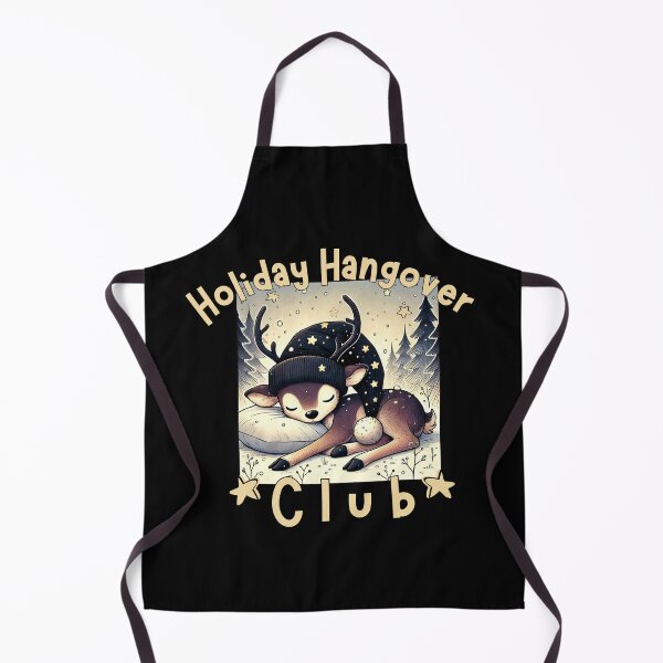 Item preview, Sleepy Deer Holiday Hangover Club – Funny After Christmas Exhaustion designed and sold by SunandShade.