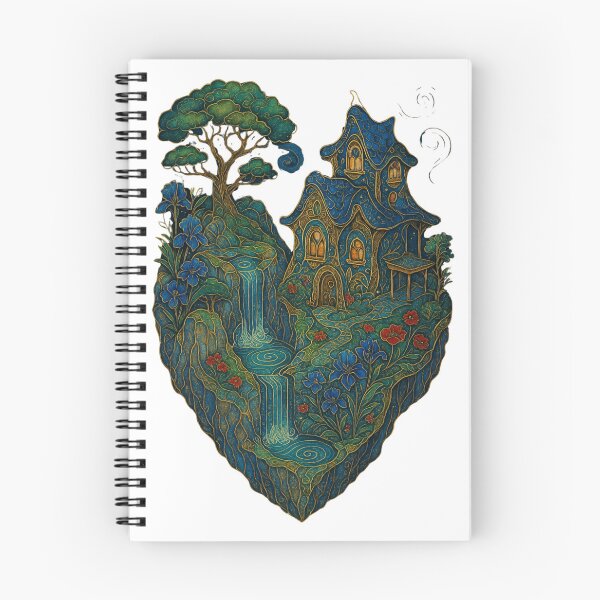 Item preview, Isometric Floating Fantasy Island – Art Nouveau Edition designed and sold by Ewa Miller.