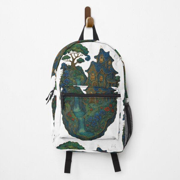 Item preview, Isometric Floating Fantasy Island – Art Nouveau Edition designed and sold by Ewa Miller.
