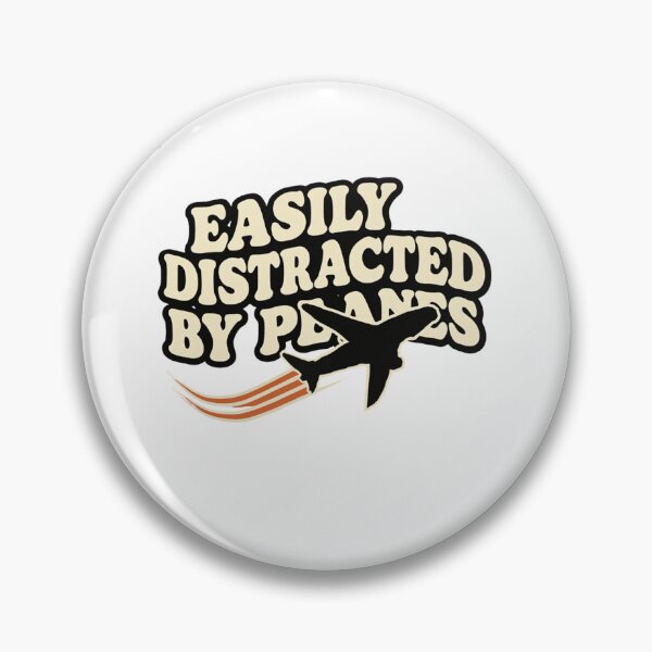 Item preview, Easily Distracted by Planes – cute aviation lover  designed and sold by w66aboo.