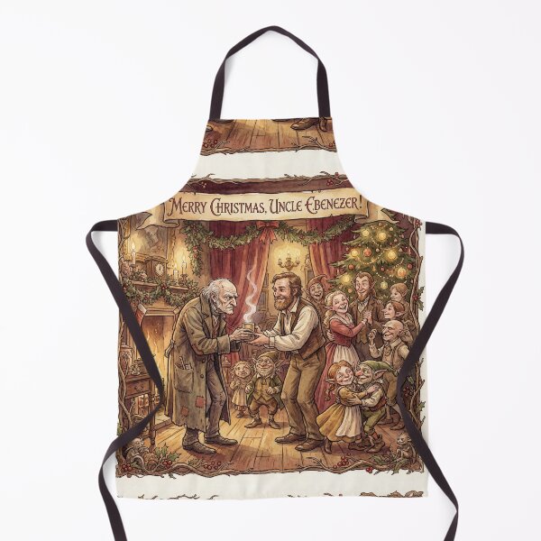 Item preview, Scrooge Family Reconciliation at Christmas Characters from Dickens series illustration watercolor art designed and sold by Vintage Designs +.