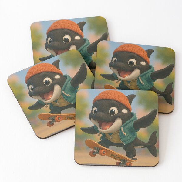 Item preview, Skater Killer Whale designed and sold by Sillytoe.