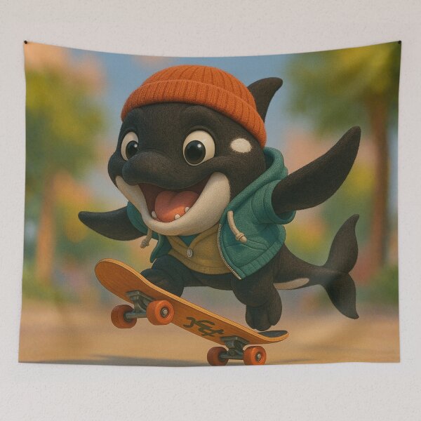 Item preview, Skater Killer Whale designed and sold by Sillytoe.