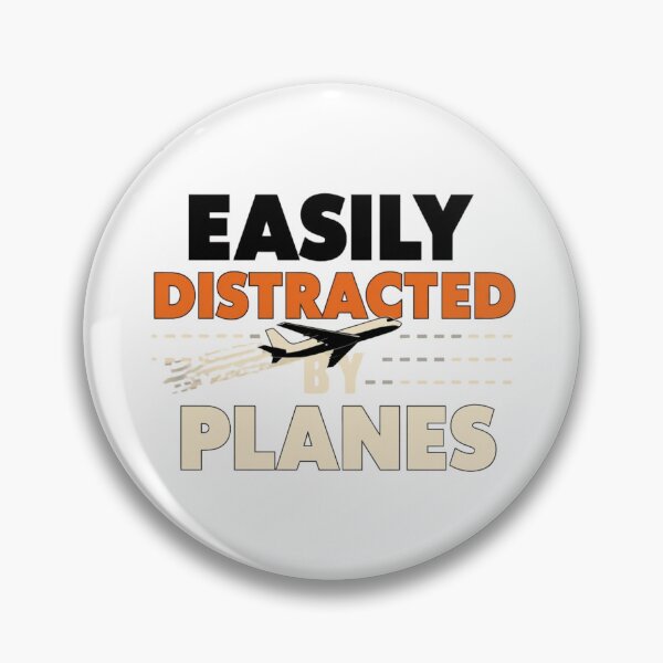 Item preview, Easily Distracted by Planes – airplane enthusiast love designed and sold by w66aboo.