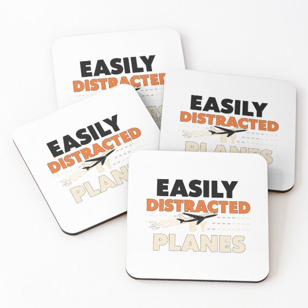Item preview, Easily Distracted by Planes – airplane enthusiast love designed and sold by w66aboo.