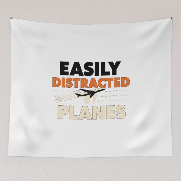 Item preview, Easily Distracted by Planes – airplane enthusiast love designed and sold by w66aboo.