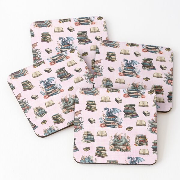 Item preview, Magical Dragons & Books on Light Pink designed and sold by KSimpson838.