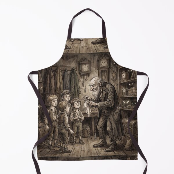 Item preview, Fagin teaches the boys from Oliver Twist Characters from Dickens series illustration watercolor art designed and sold by Vintage Designs +.