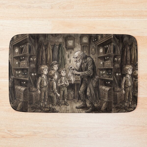 Item preview, Fagin teaches the boys  from Oliver Twist Characters from Dickens series illustration watercolor art designed and sold by Vintage Designs +.