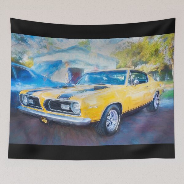 Item preview, 1969 Yellow Plymouth HEMI Barracuda Fastback X104 designed and sold by RichFrancoCars.