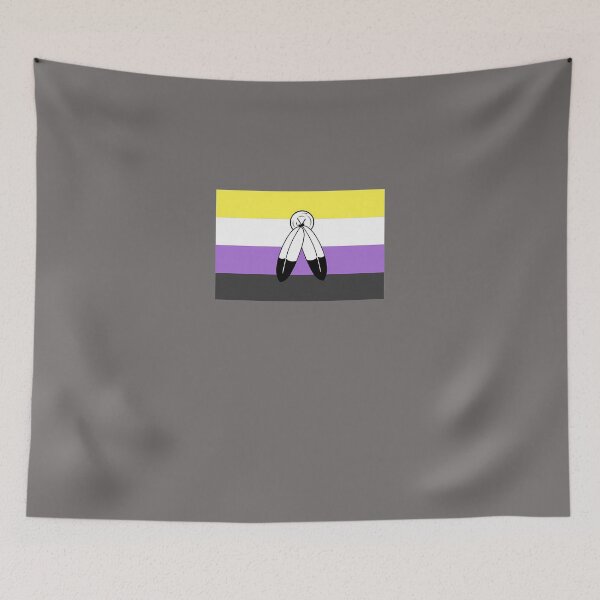 Item preview, TWO-SPIRIT-NONBINARY-PRIDE-FLAG designed and sold by AndreBajora.