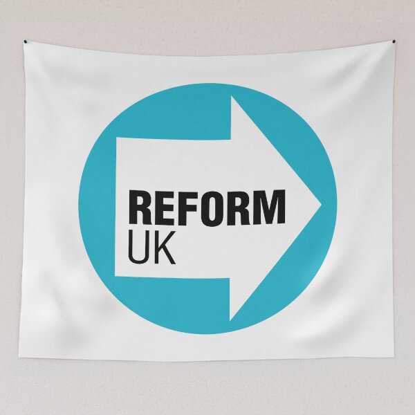 Item preview, Reform UK Political Party Logo Badge designed and sold by The boys.