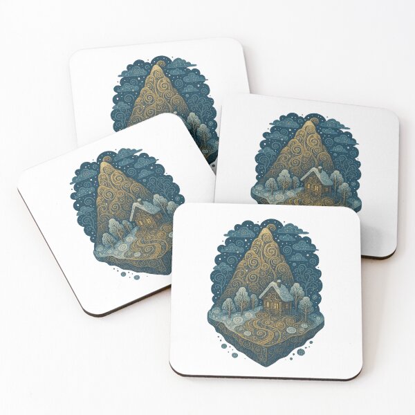Item preview, Isometric Floating Fantasy Island – Art Nouveau Edition designed and sold by Ewa Miller.