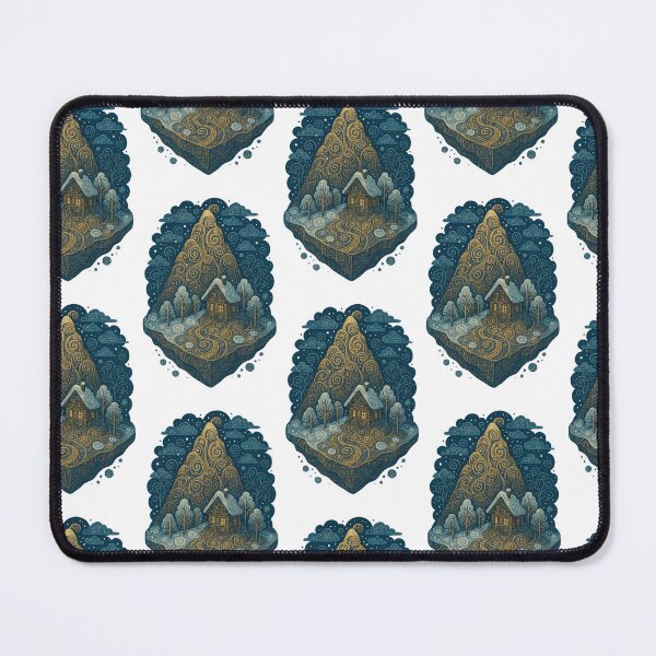 Item preview, Isometric Floating Fantasy Island – Art Nouveau Edition designed and sold by Ewa Miller.