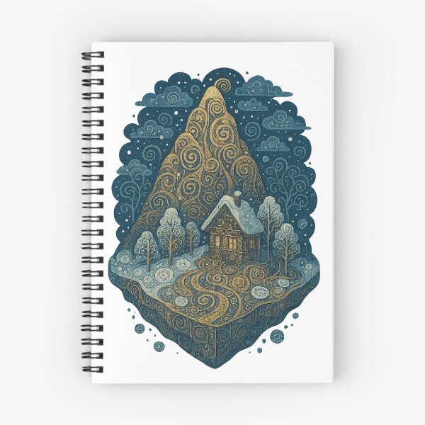 Item preview, Isometric Floating Fantasy Island – Art Nouveau Edition designed and sold by Ewa Miller.