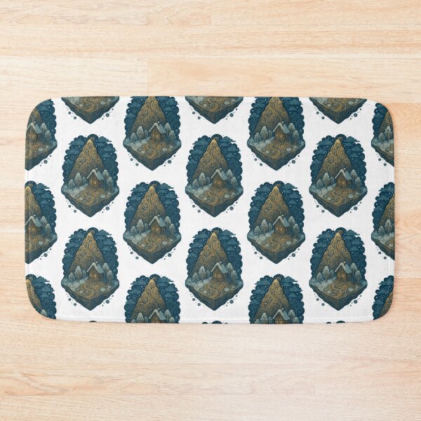 Item preview, Isometric Floating Fantasy Island – Art Nouveau Edition designed and sold by Ewa Miller.