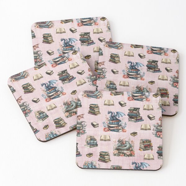 Item preview, Magical Dragons & Books on Light Gray-Pink designed and sold by KSimpson838.