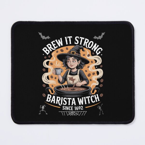 Artikelvorschau, Barista-Hexe – Lustiges Halloween-Design für Kaffeeliebhaber entworfen und verkauft von Logiprint.