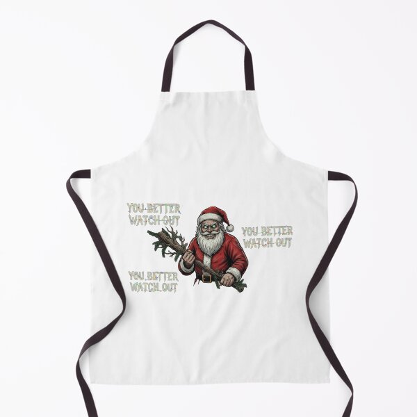Item preview, You Better Watch Out - Scary Santa designed and sold by Stitch Please.
