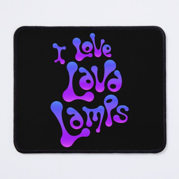Item preview, "I Love Lava Lamps" Purple/Blue designed and sold by ThrillRags!.