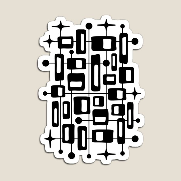 Item preview, Mid Century Modern Cosmic Abstract Geometric Pattern designed and sold by tonymagnerart.