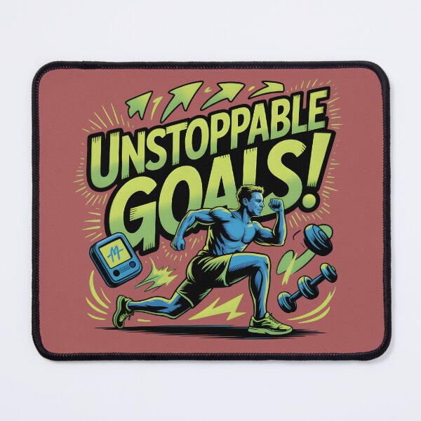 Item preview, Unstoppable Goals Fitness Motivation Graphic Tee – Gym Workout Design designed and sold by InkWeaveShop.