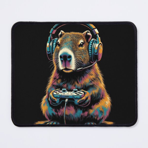 Item preview, Capybara Gaming Video Game Lover designed and sold by GrumpySableye.