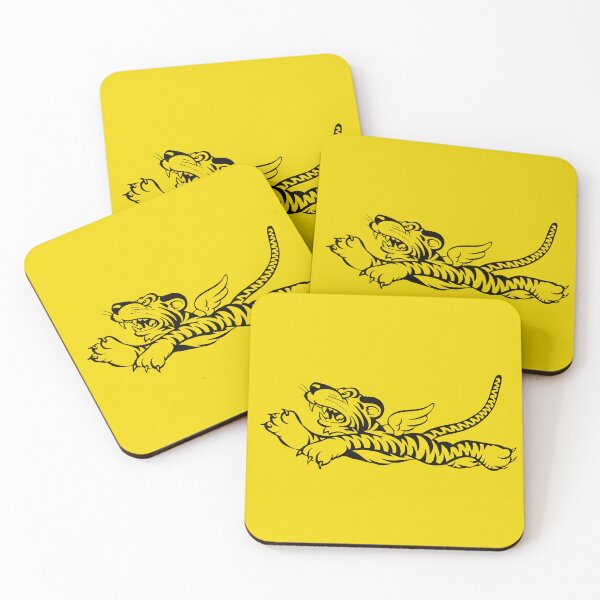 Item preview, Flying Tiger P-40 Emblem (black) designed and sold by warbirdwear.