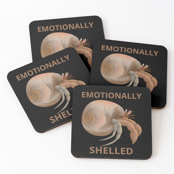 Item preview, Emotionally Shelled Funny Hermit Crab Tank Top designed and sold by NewaveBoutique.