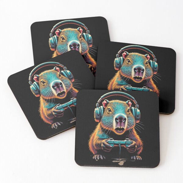 Item preview, Capybara Gaming Time – Cute Funny Design designed and sold by GrumpySableye.