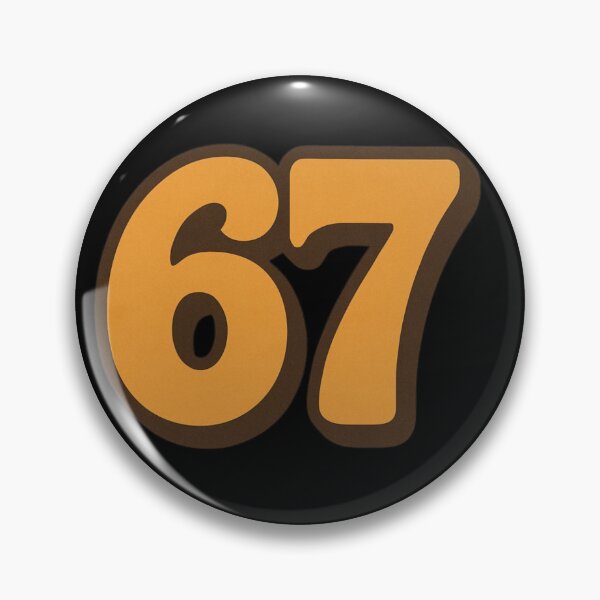 Item preview, 67 Retro Number | Vintage Typography Design designed and sold by Lunaria Arts.