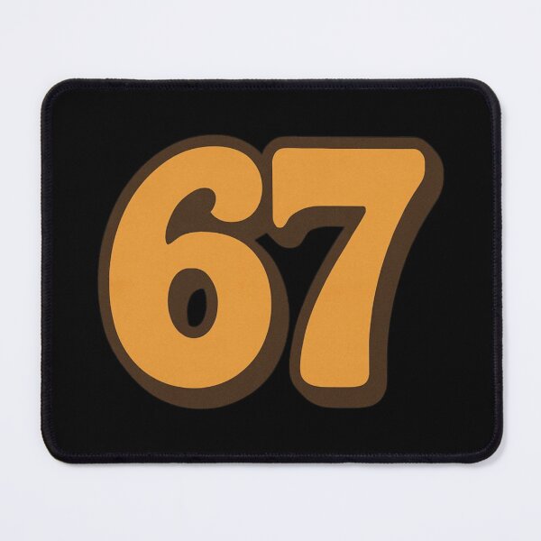 Item preview, 67 Retro Number | Vintage Typography Design designed and sold by Lunaria Arts.