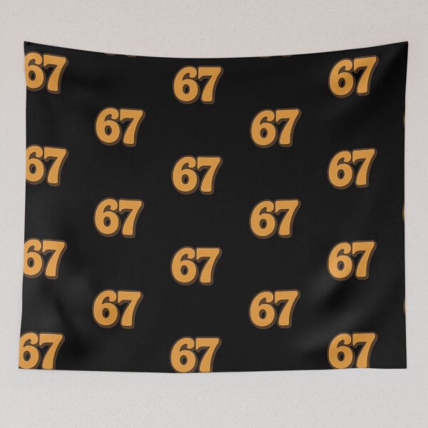 Item preview, 67 Retro Number | Vintage Typography Design designed and sold by Lunaria Arts.