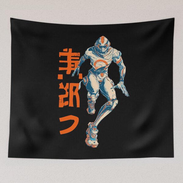 Item preview, Cyber Ninja Warrior – Retro Japanese Manga Style designed and sold by VYNROX.
