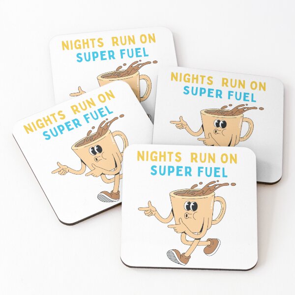 Item preview, Night Shift Super Fuel - Funny Coffee Cartoon Mug Design designed and sold by AMBAYK.