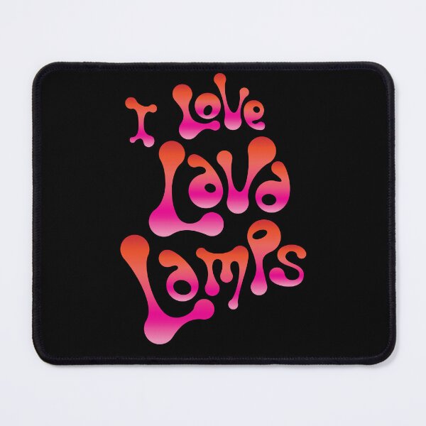 Item preview, "I Love Lava Lamps" Pink/Orange designed and sold by ThrillRags!.